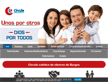 Tablet Screenshot of circulocatolicoburgos.com